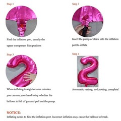 Jonhamwelbor 13 Balloon Numbers Pink 13 Foil Mylar Jumbo Giant Big Large 31 B…