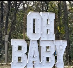 4FT Logo Letters, Warm Light Color