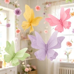 Butterfly Party Decorations, 3D Paper Butterfly Decoration, Hanging Paper But…