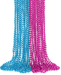 Gender Reveal Beads Decorations, 12PCS Pink Blue Gender Reveal Necklaces, 33″ ro