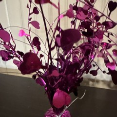 Valentine’s Day – Love – Purple – Shiny Hearts Party Decor Balloon Weights 12”