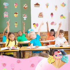 48 PCS Large Candy Cutouts Ice Cream Party Decorations Classroom Board Decor