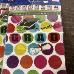 Congrats Grad Banner Approx 12 Ft NIP