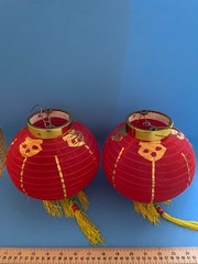 2 Pieces Chinese Lunar New Year 8″ Red Decoration Lanterns
