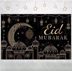 Eid Mubarak Party Decorations Ramadan Mubarak Backdrop Background for Ramadan Pa