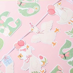 One Silly Goose Banner 1st First Birthday Decorations Silly Goose Birthday Ga…