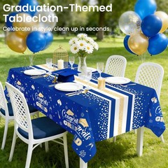 4 Pack Graduation Tablecloth Disposable, Graduation Decorations 2026, Gongrats
