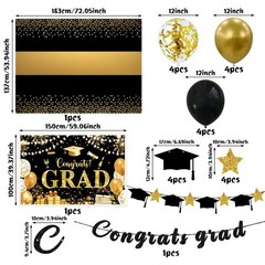 16PCS Graduation Party Decorations and Congratulations Decorations for Gradua