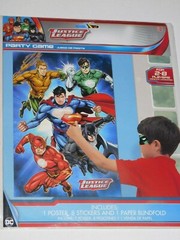 Justice League Superman Batman Birthday Party Table Swirl Decorations Game