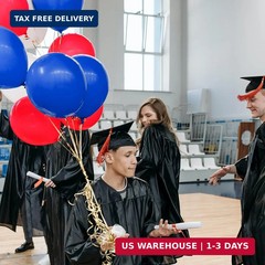 Red White and Blue Latex Balloons 100 Pack for 4th of July Decorations Independe