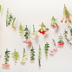 2 Pcs 6.6 ft Artificial Flower Garland Floral Backdrop Arch Fairy Flower Hang…