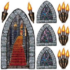 Beistle Stairway, Window & Torch Party Props