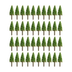40x Mixed Model Trees With Base For Train Railroad Diorama Models Train Scenery