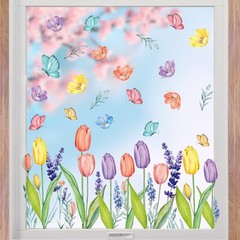Horaldaily 67 PCS Spring Summer Window Cling Sticker, 11.5 x 8.3, #01
