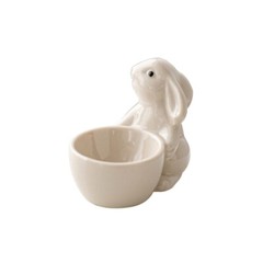 Compact Eggs Holder Rabbit Shape Household Eggs Holder Ceramic Eggs Tray