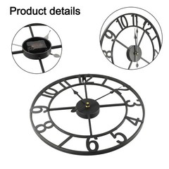 Sleek Metal For outdoor Wall Clock Classic Design Perfect for Any Space