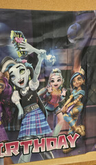 MONSTER HIGH – BACKDROP / TAPESTRY – 57″ x 40″ FOR PARTY, ROOM, ANY OTHER EVENT