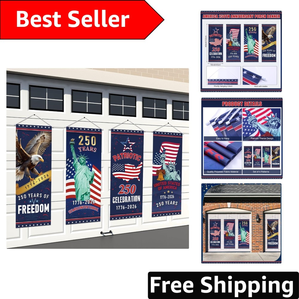 Durable Polyester 250th Anniversary Porch Banners – Eye-Catching Displays
