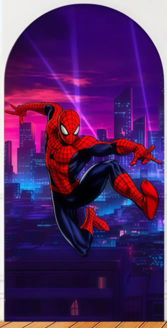 Cartoon Superheroes Arch Backdrop Cover Birthday Party photography Decorations