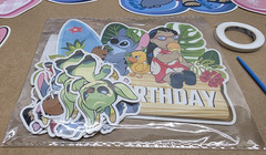 Stitch Cake Topper Cupcake Toppers & Happy Birthday Banner Party Decor Supplies