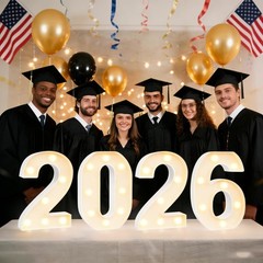 Light Up Marquee Numbers 2026 – Graduation Decorations, Party Decor, Birthday Si