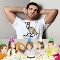 Drake Party Supplies Backdrop Banner Vinyl Birthday Decorations