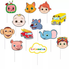 Cocomelon Birthday Party Wall Decorations AddAge Banner Plates Balloons BackDrop