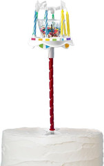 Sprinkle Fountain Birthday Candle with 32 Candles, Reusable Spinning Birth Ca…