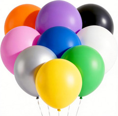 18 Inch Big Balloons Assorted Large Latex Balloon, 24Pcs Giant Heavy Duty Balloo