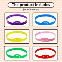 6 Pcs Guess Who Game Headbands (6 Colours), Can Insert Card, Headbands Board Gam