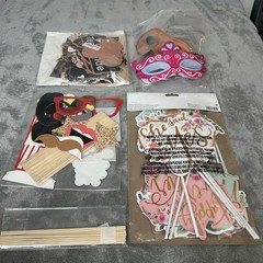 Photo Booth Props Bundle for Birthdays, Weddings, Corporate Events, And Parties