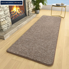 AROGAN Washable 2×6 Runner Rug for Hallway, 2′ x 6′ (Runner), Matte Brown