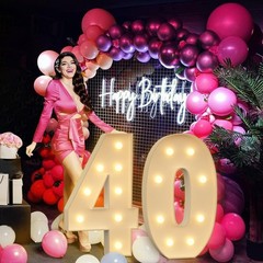 1 PCS 3FT Foam Board Number 4 Light Up Marquee Number Birthday Party Decor