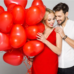 Valentines Day Balloons Decorations I Love You Balloons and Heart Balloons Kit w