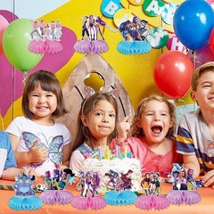 K Pop Demon Party Decorations Honeycomb Centerpieces 9pcs for Birthday Celebr…