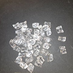 Clear Acrylic Ice Cubes Rocks Crystals Gems Vase Filler Decoration 43 Pieces