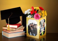 12 Pack Graduation Table Centerpieces | 7″ Photo Display Props | Congrats Grad D