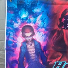 Stranger Things Birthday Back drop/ Banner 59 x 39in