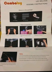 20 Light Up LED Balloons, Warm White, Use With Air Or Helium