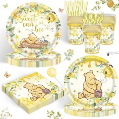 Classic Bear Party Supplies Style 6 Baby Shower Decorations for Girls Kids