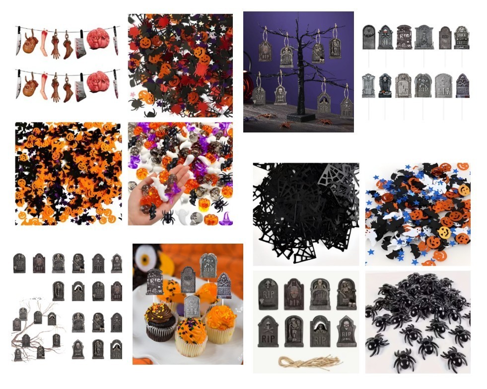 Halloween Party Supplies Decorations Decor Favors Lot Banner Toppers Crafts DIY