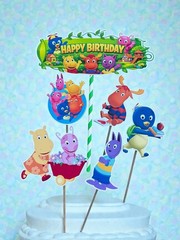 Happy Birthday Backyardigans Cake Topper
