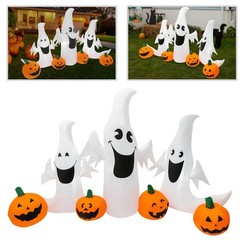 7.55FT Halloween Inflatable Decorations Inflatable w/ Led Lights Free Stand GIFT