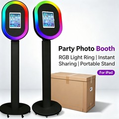 Portable Photo Booth for Any iPad Metal Shell Selfie Station Photobooth Machine