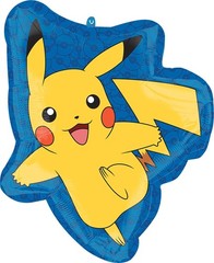 9th Party Supplies 7pc Pikachu Foil Balloon Bouquet Decorations