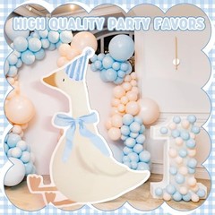 One Silly Goose Party Decorations 1st Birthday Silly Goose Blue Striped Style