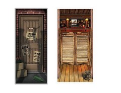 Speakeasy & Saloon 30» X 5′ Door Covers Party Decorations 1920s Speakeasy