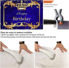 7x5ft Prince Birthday Banner – Elegant Decoration for Joyful Celebrations