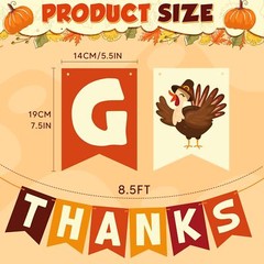 OHOME Thanksgiving Decorations – Thanksgiving Banner | Friendsgiving Party De…