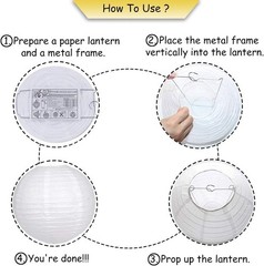Assorted Sizes Paper Lanterns Set, 15pcs for Rustic Weddings & Special Occasions